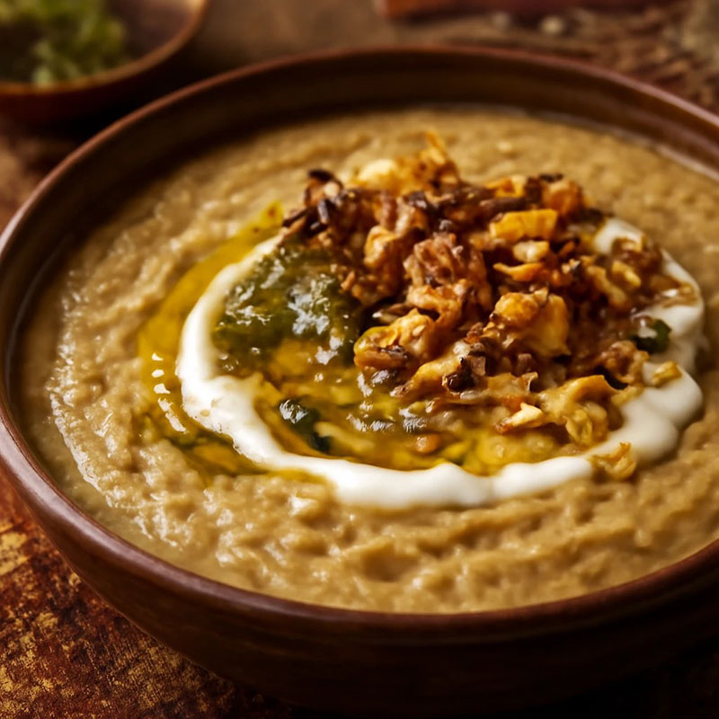  طرز پخت حلیم بادمجان خانگی خوشمزه