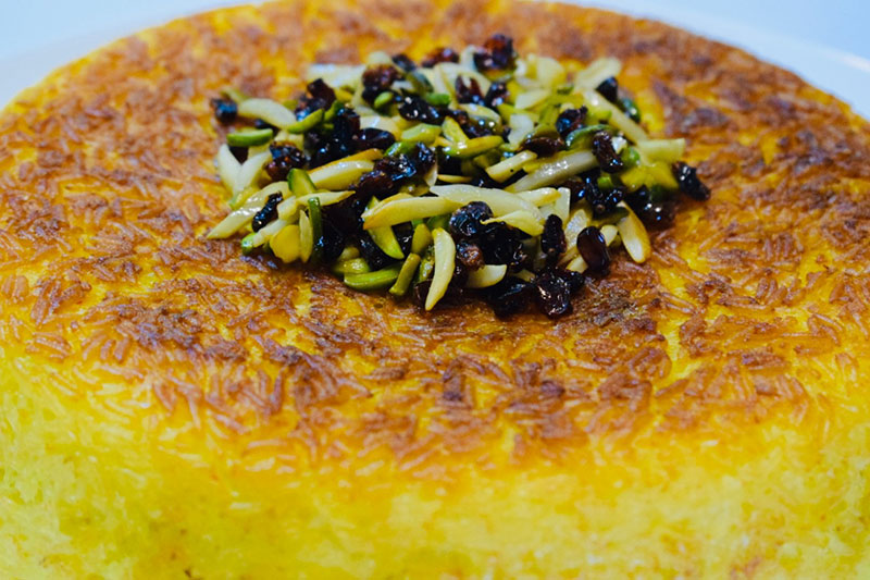 دستور پخت ته‌چین مرغ مجلسی 