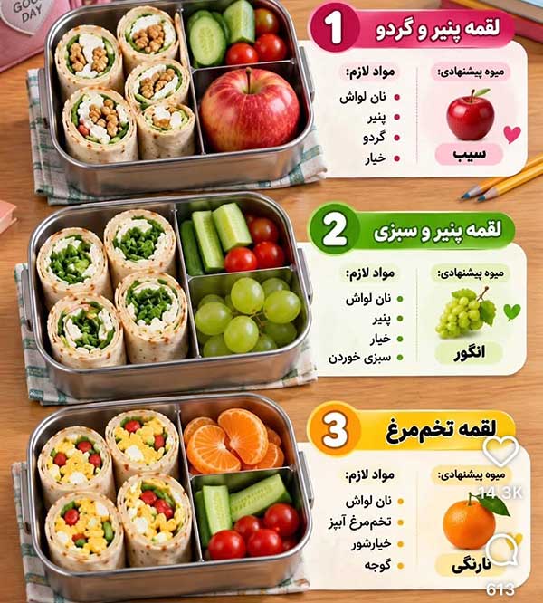 ایده تغذیه سالم برای مدرسه کودکان