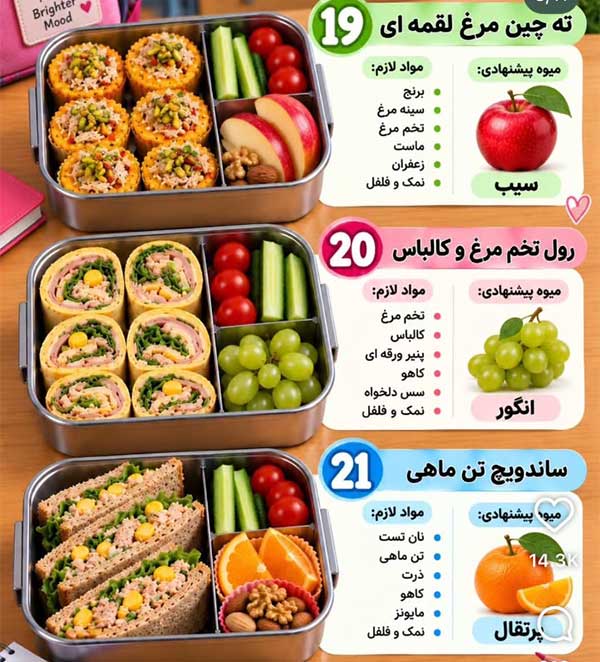 ایده تغذیه سالم برای مدرسه کودکان
