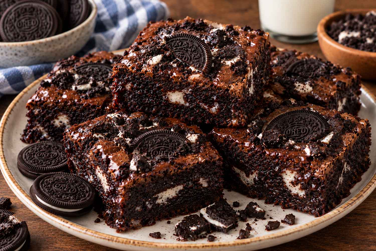 طرز تهیه براونی اوریو