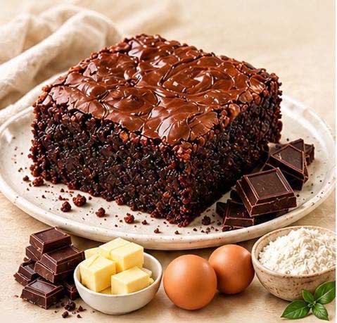 طرز تهیه براونی شکلاتی کلاسیک