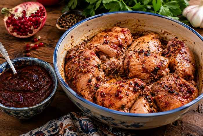 طرز پخت جوجه کباب رب اناری