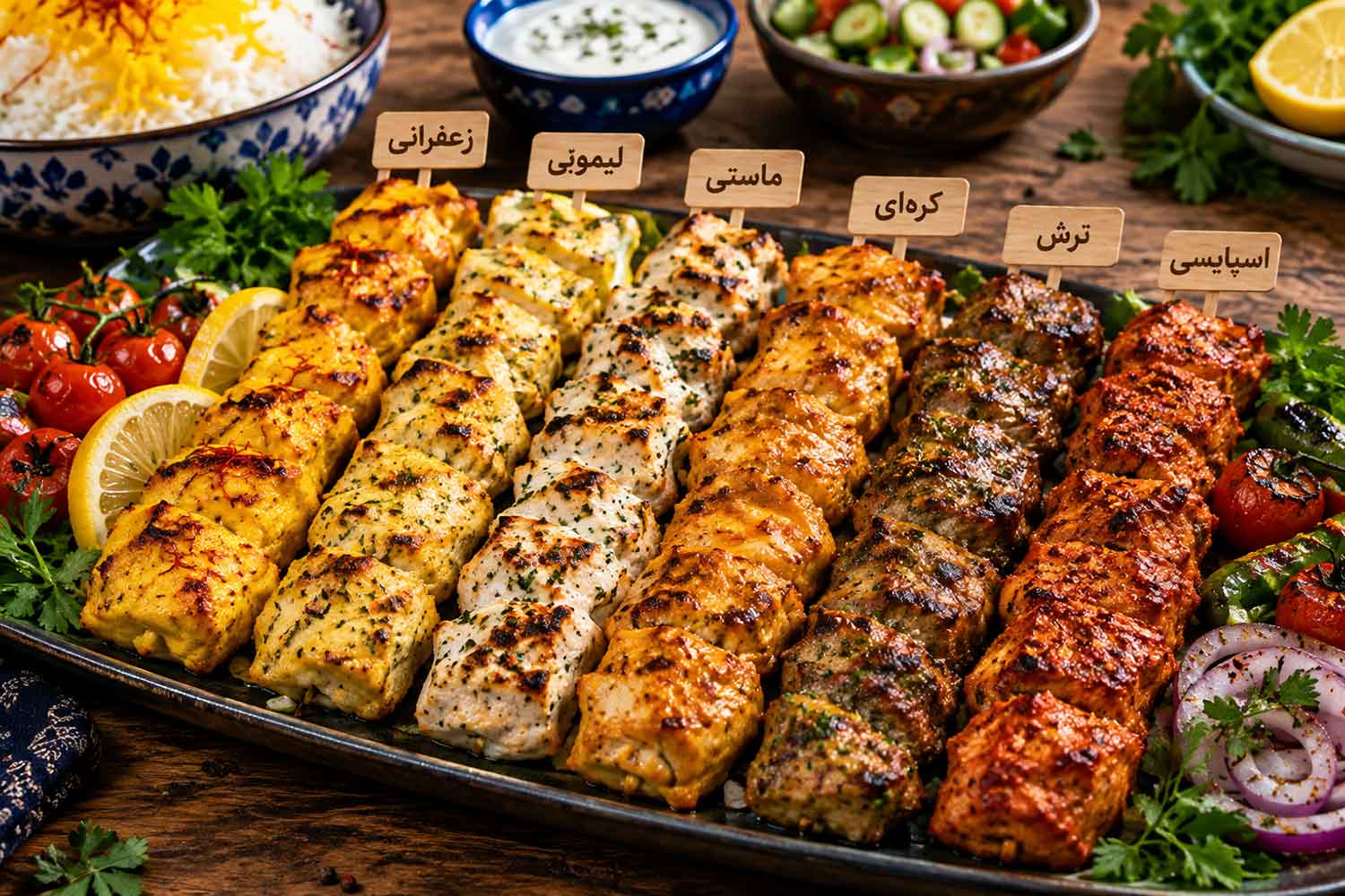آشنایی با ۸ نوع جوجه کباب معروف ایرانی