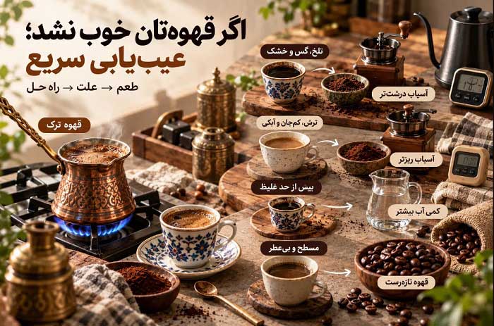 طرز تهیه قهوه با روش دم آوری روی حرارت
