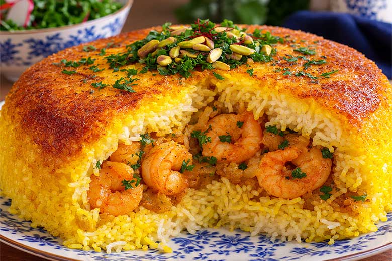 دستور پخت ته چین میگو